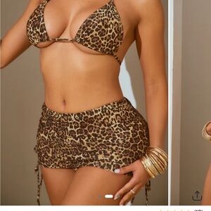 Leopard Print Bikini Set